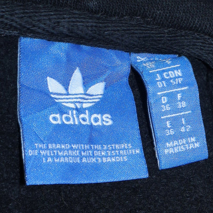 Womens UK Size 10 Adidas Black Pullover Hoodie