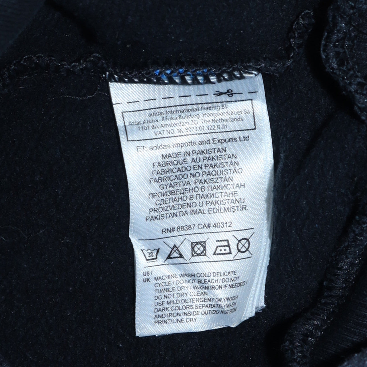Womens UK Size 10 Adidas Black Pullover Hoodie