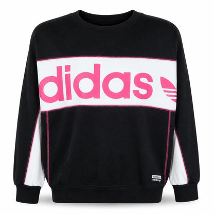Womens UK Size 10 adidas Black Pullover Sweatshirt