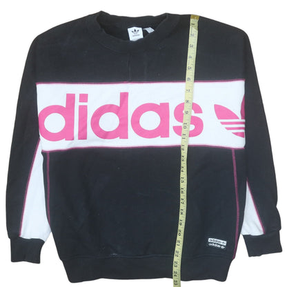 Womens UK Size 10 adidas Black Pullover Sweatshirt