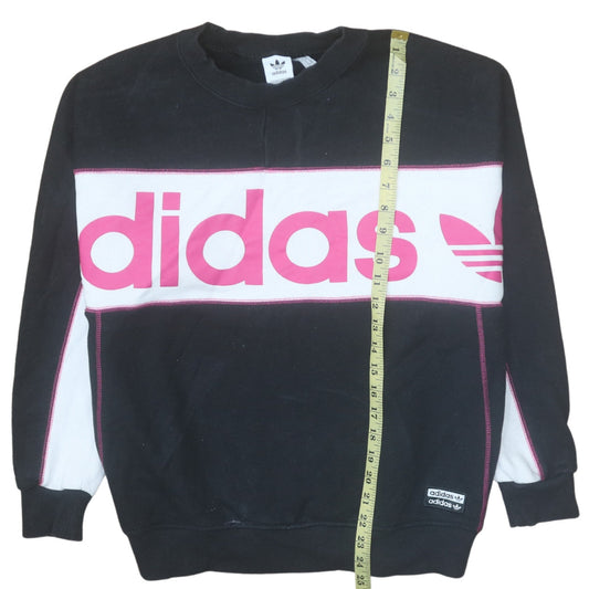 Womens UK Size 10 adidas Black Pullover Sweatshirt