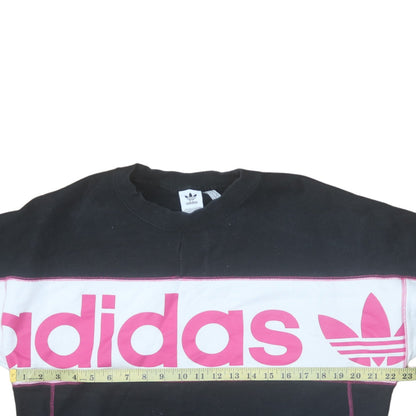 Womens UK Size 10 adidas Black Pullover Sweatshirt