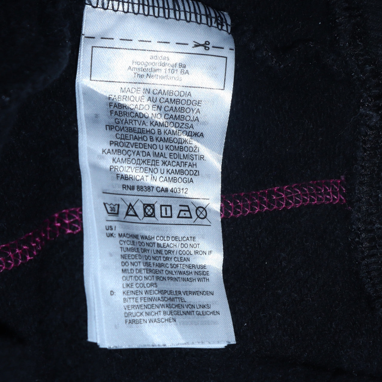 Womens UK Size 10 adidas Black Pullover Sweatshirt