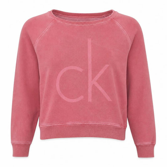 Womens UK Size S Calvin Klein Jeans Pink Pullover Sweatshirt