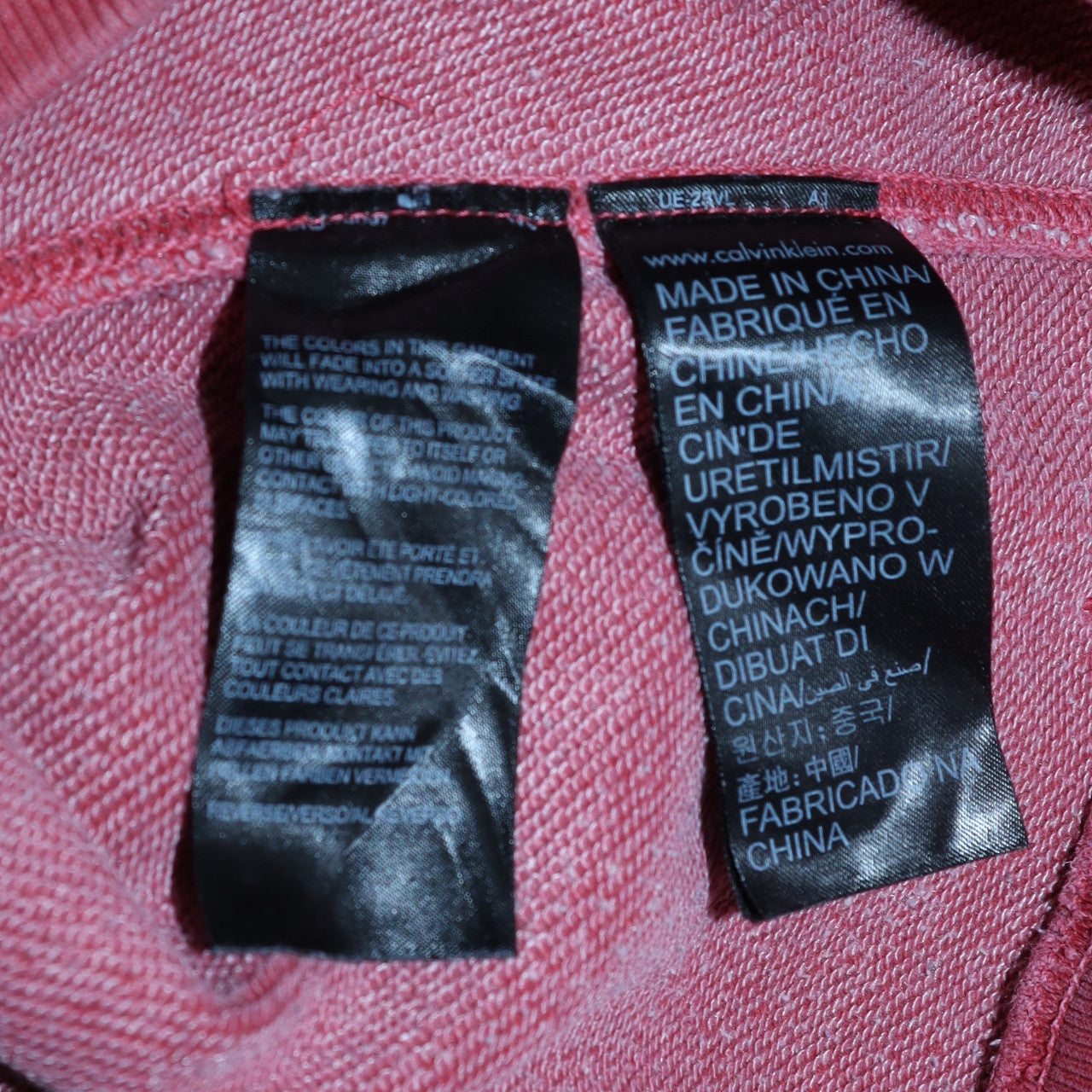 Womens UK Size S Calvin Klein Jeans Pink Pullover Sweatshirt