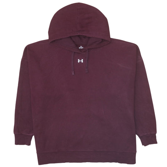Mens UK Size XL Under Armour Red Pullover Hoodie