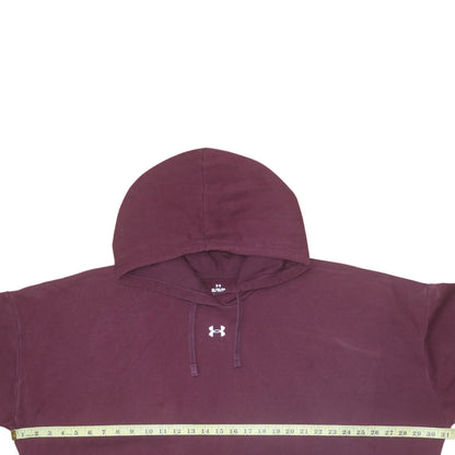 Mens UK Size XL Under Armour Red Pullover Hoodie