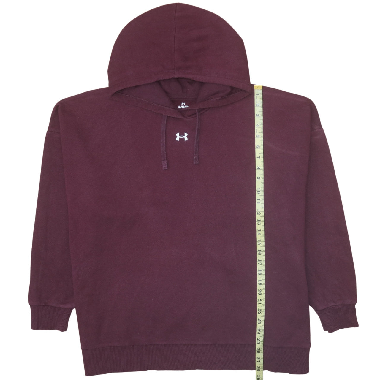 Mens UK Size XL Under Armour Red Pullover Hoodie