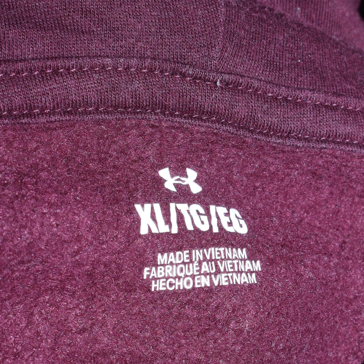 Mens UK Size XL Under Armour Red Pullover Hoodie