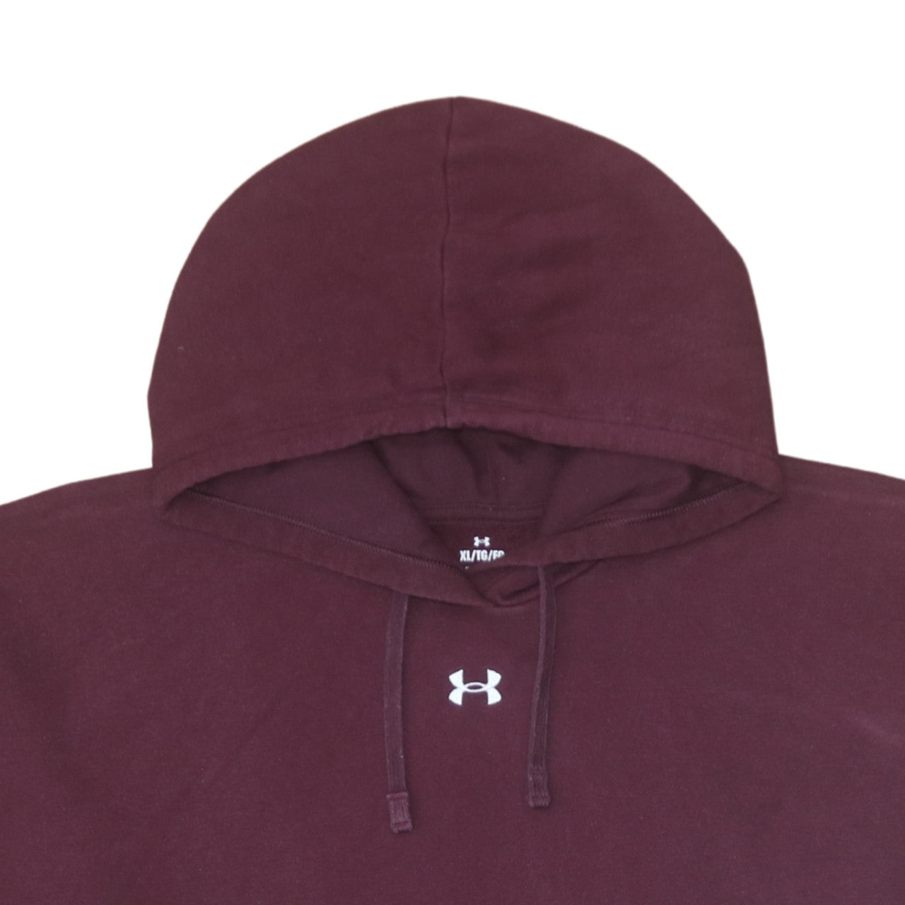 Mens UK Size XL Under Armour Red Pullover Hoodie