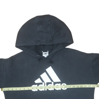 Womens UK Size M Adidas Black Pullover Hoodie