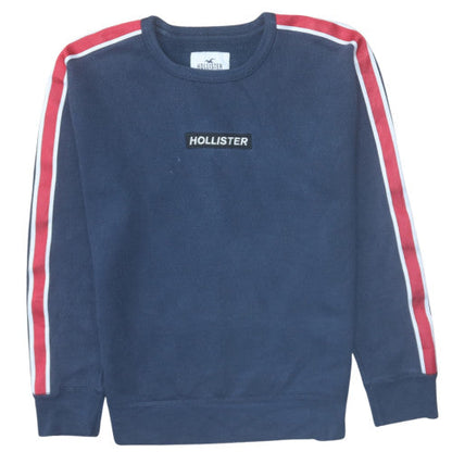 Mens UK Size S Hollister Blue Pullover Sweatshirt