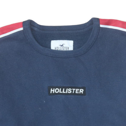 Mens UK Size S Hollister Blue Pullover Sweatshirt