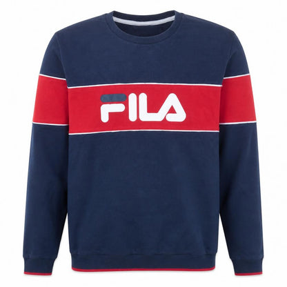 Mens UK Size L Fila Blue Pullover Sweatshirt