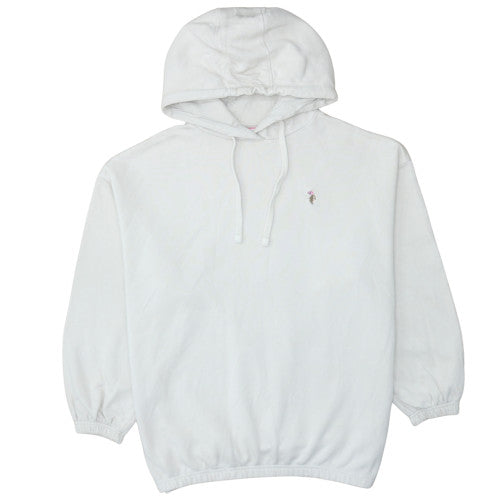 Mens UK Size M U.S. Polo Assn. White Pullover Hoodie