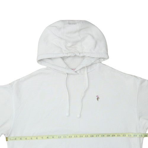 Mens UK Size M U.S. Polo Assn. White Pullover Hoodie