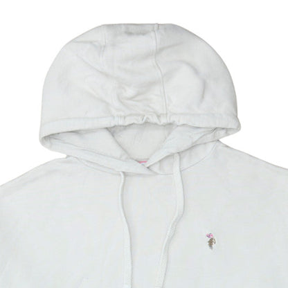 Mens UK Size M U.S. Polo Assn. White Pullover Hoodie