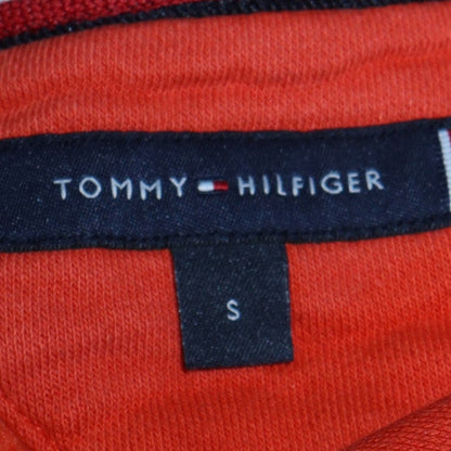 Mens UK Size S Tommy Hilfiger Orange Pullover Sweatshirt