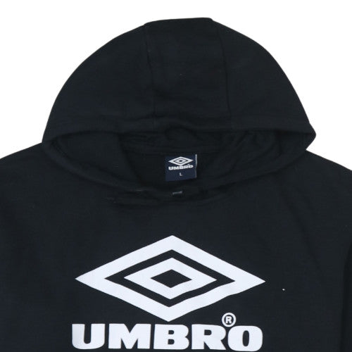 Womens UK Size L Umbro Black Pullover Hoodie