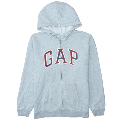 Mens UK Size L GAP Grey Full Zip Hoodie