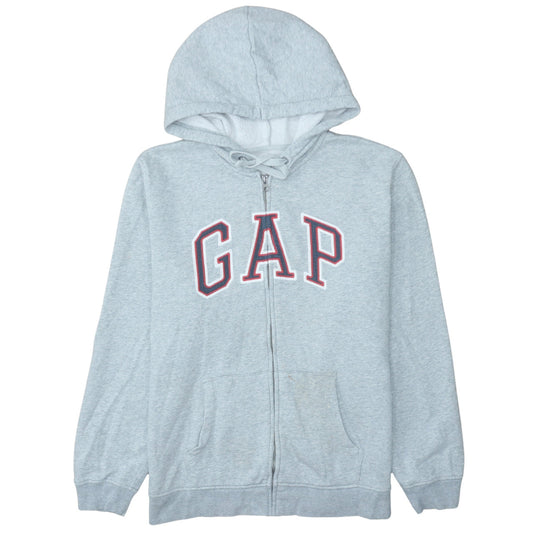 Mens UK Size L GAP Grey Full Zip Hoodie
