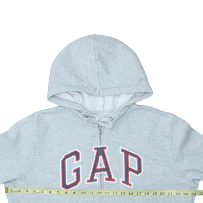Mens UK Size L GAP Grey Full Zip Hoodie