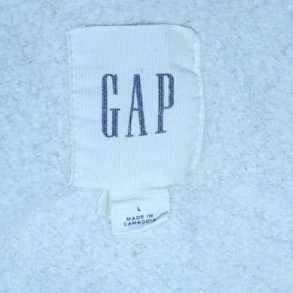 Mens UK Size L GAP Grey Full Zip Hoodie