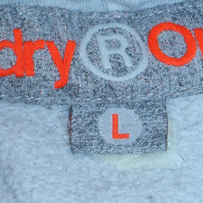 Womens UK Size L Superdry Grey Pullover Hoodie