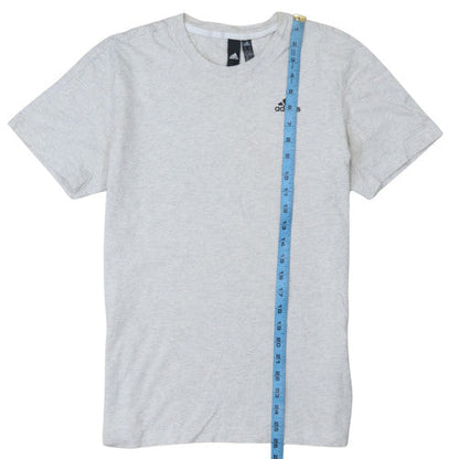 Adidas Men's Grey Small Crew Neck Short Sleeve T-Shirt