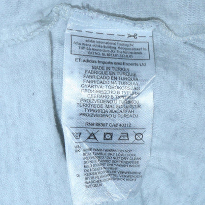 Adidas Men's Grey Small Crew Neck Short Sleeve T-Shirt