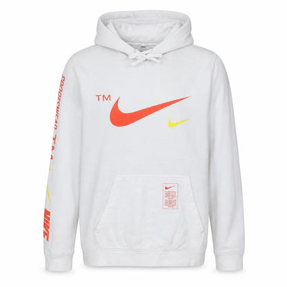 Mens UK Size L Nike White Pullover Hoodie