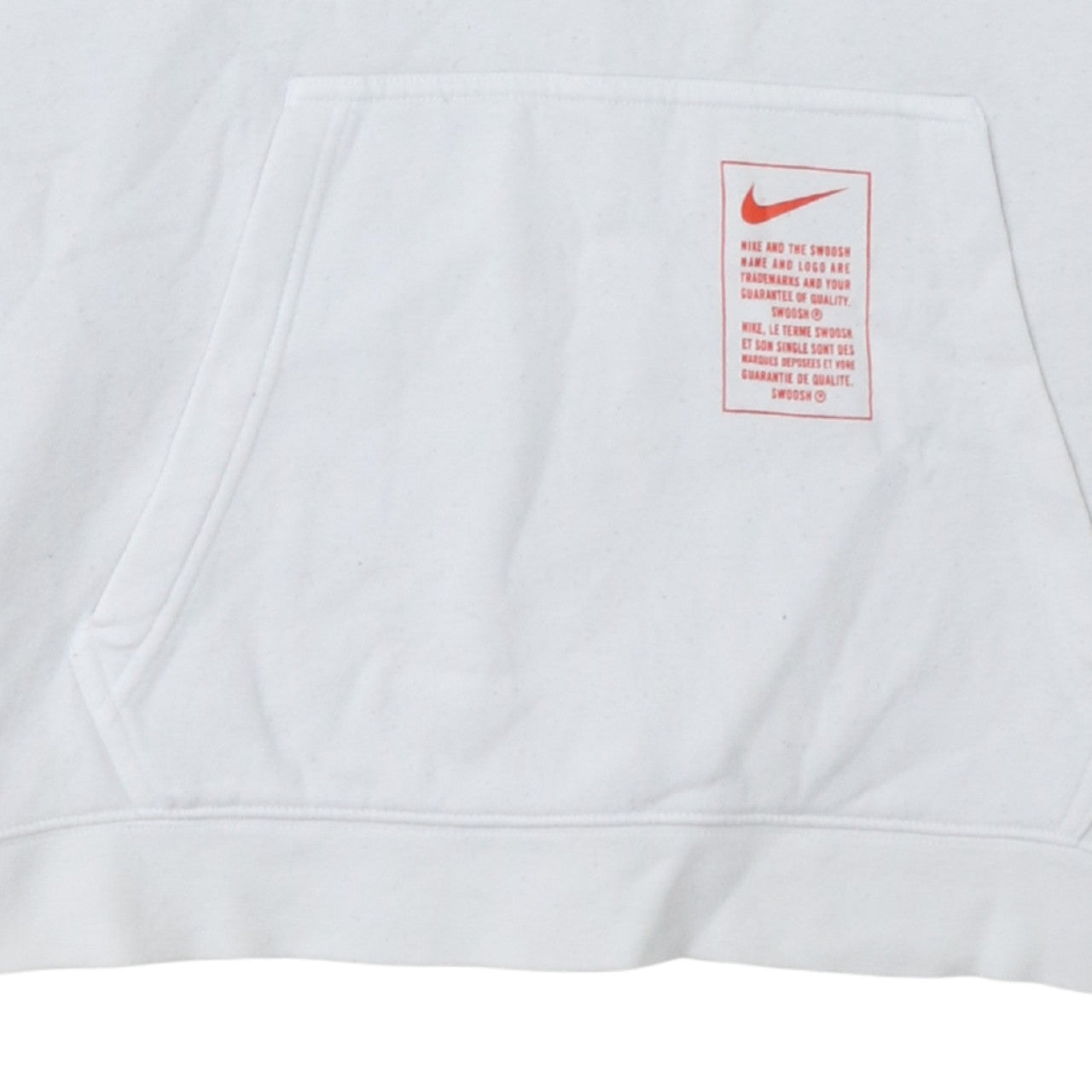 Mens UK Size L Nike White Pullover Hoodie