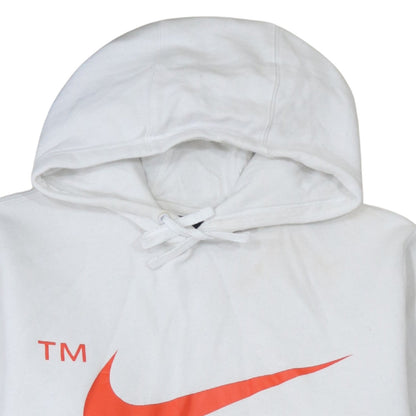 Mens UK Size L Nike White Pullover Hoodie
