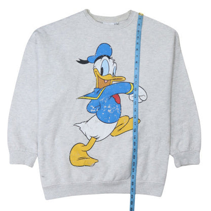 Womens UK Size M Disney Mickey & Friends Grey Pullover Sweatshirt
