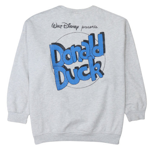 Womens UK Size M Disney Mickey & Friends Grey Pullover Sweatshirt