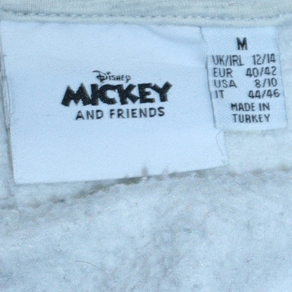 Womens UK Size M Disney Mickey & Friends Grey Pullover Sweatshirt
