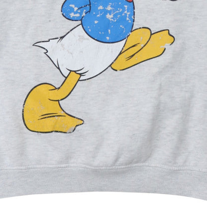 Womens UK Size M Disney Mickey & Friends Grey Pullover Sweatshirt