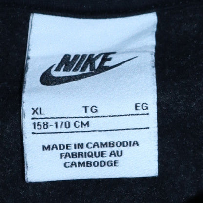 Nike Boys Black XL Pullover Fleece Hoodie with Logo Pocket