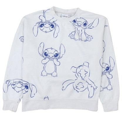 Womens UK Size S Disney White Pullover Sweatshirt