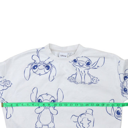 Womens UK Size S Disney White Pullover Sweatshirt