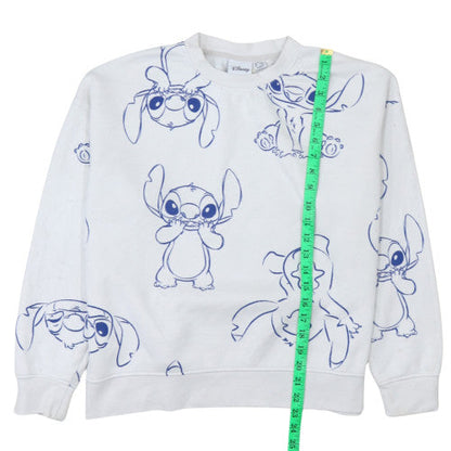Womens UK Size S Disney White Pullover Sweatshirt