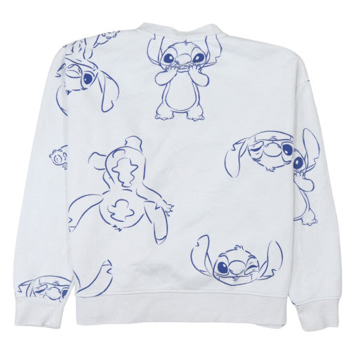 Womens UK Size S Disney White Pullover Sweatshirt