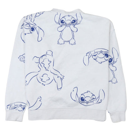 Womens UK Size S Disney White Pullover Sweatshirt