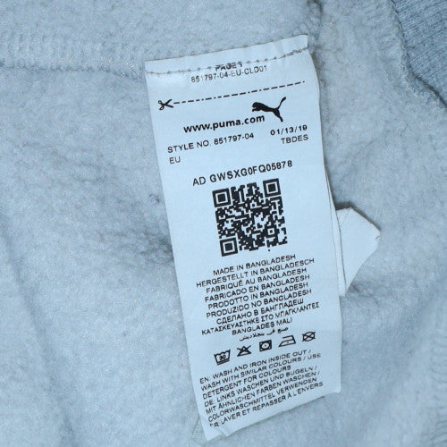 Womens UK Size 12 Puma Grey Pullover Hoodie