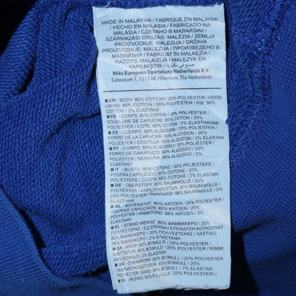 Mens UK Size L Nike Blue Full Zip Hoodie