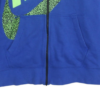 Mens UK Size L Nike Blue Full Zip Hoodie