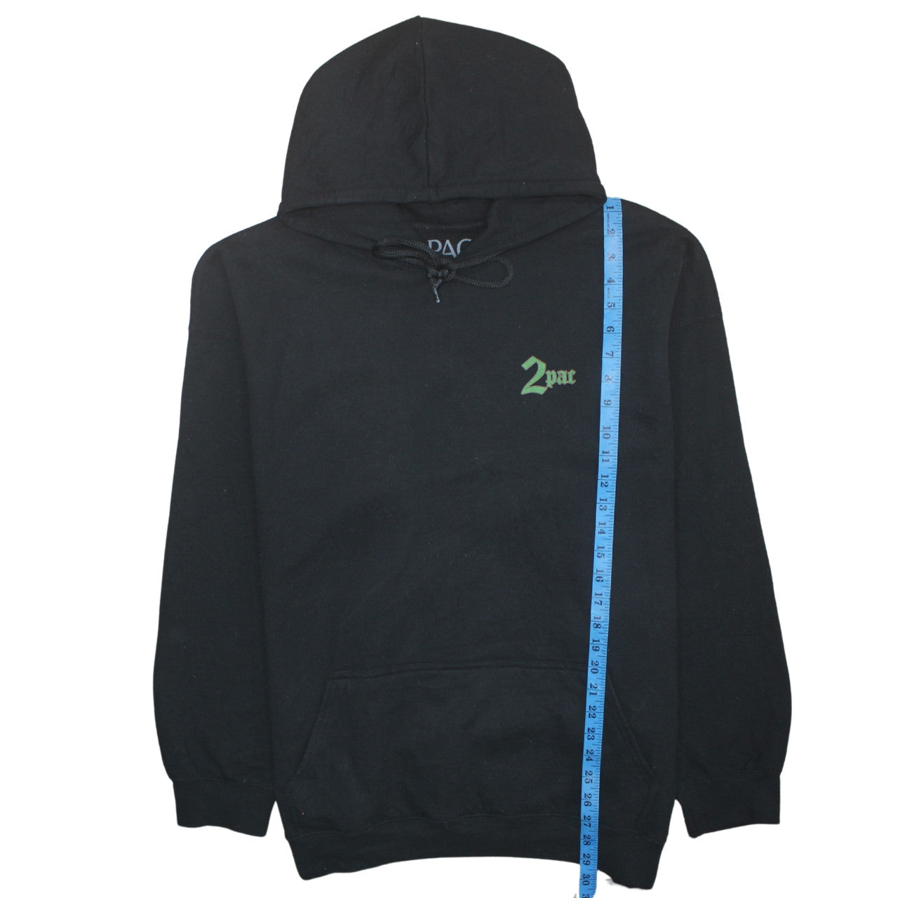 Mens UK Size 2XL 2Pac Black Pullover Hoodie