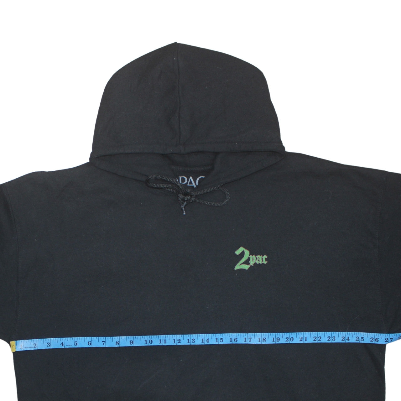 Mens UK Size 2XL 2Pac Black Pullover Hoodie