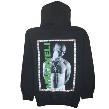 Mens UK Size 2XL 2Pac Black Pullover Hoodie