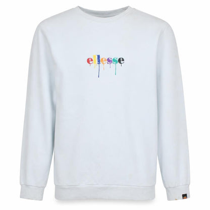 Mens UK Size L Ellesse White Pullover Sweatshirt
